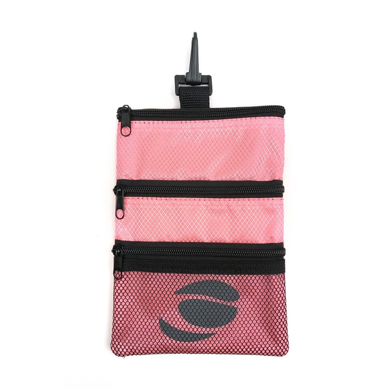 Orlimar Golf Detachable Accessory & Valuables Pouch, Blush Pink, Golfing Accessories for Men and Women, Tee Cell Phone Essentials Holder, Golf Bag Organizer with Clip - Image 1